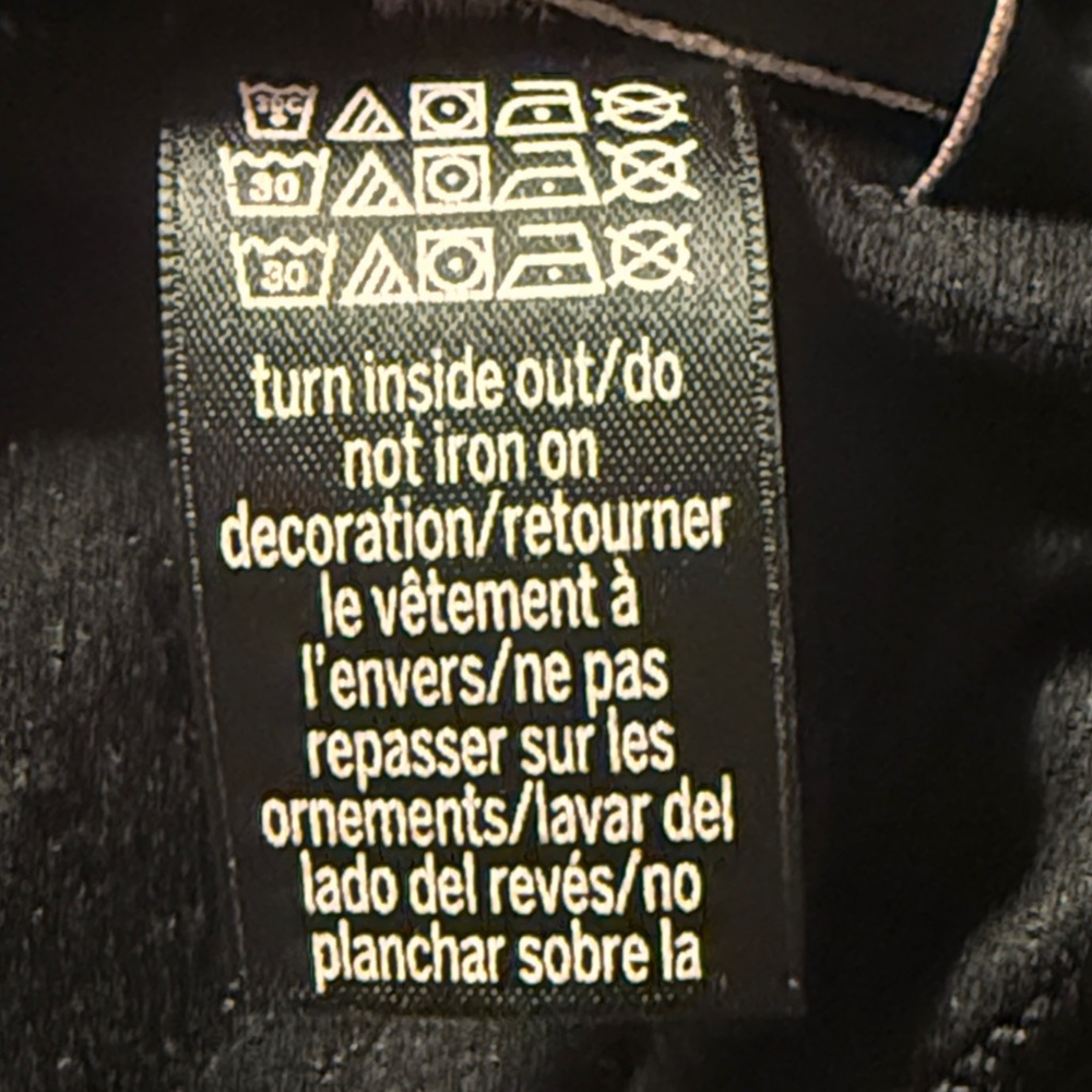 Victoria's Secret black long sleeve lounge sleep shirt exercise top relaxed fit - Picture 7 of 12